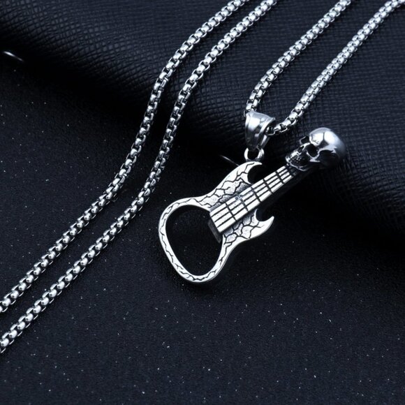 Other - ❤️Music Lover Stainless Steel Guitar Necklace , N90201P102